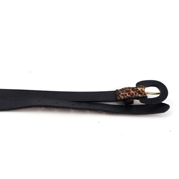 Avignon PONY HAIR LEOPARD PRINT REAL LEATHER 3/4"Wd DRESS CASUAL BELT Sz L (*35 - Picture 12 of 12
